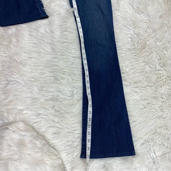 True Religion Women's Becca Midrise Bootcut Blue Size 26 Distressed - Picture 4 of 14